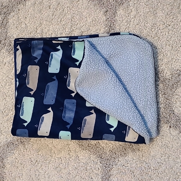 cloud island Bedding Cloud Island Baby Blanket Whale Print Poshmark